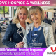 Bridget Burnett and Jan Gemmell at Dove Hospice