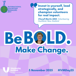 Poster image with Be Bold Make Change as the headline