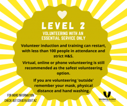 COVID-19: Volunteering during Level 2